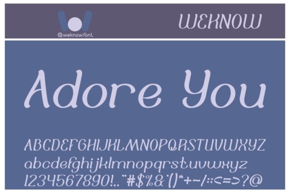 Adore You Font: Whimsical Design for Editorial Projects