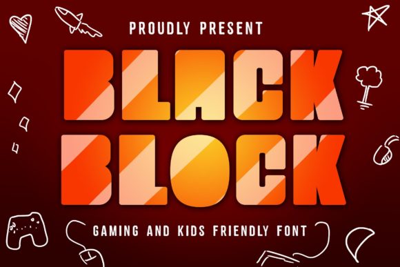 Black Block Font for Bold Branding