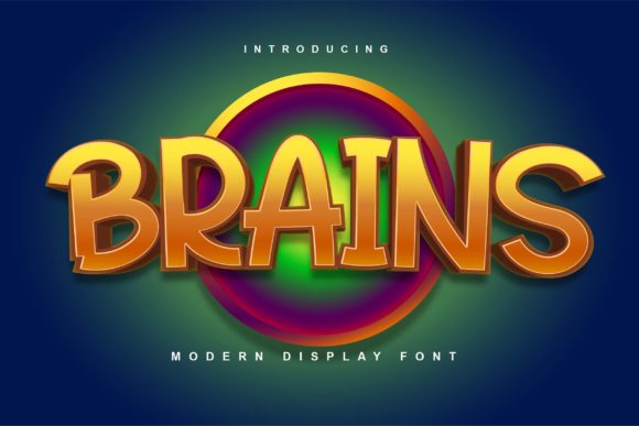 Brains: A Stylish Display Font