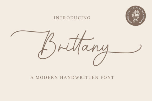 Brittany Font: Timeless Script for Creative Projects