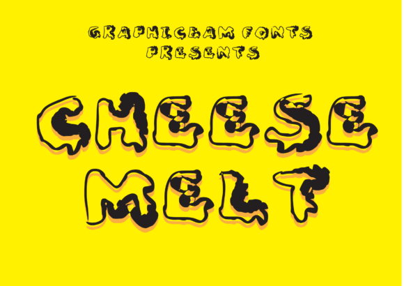 Cheese Melt Font for Creative Design