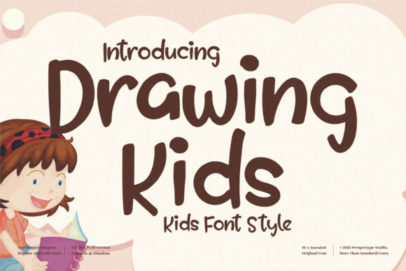 Drawing Kids Font for Creative Projects
