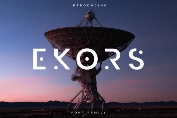Ekors: A Futuristic Font for Creative Projects
