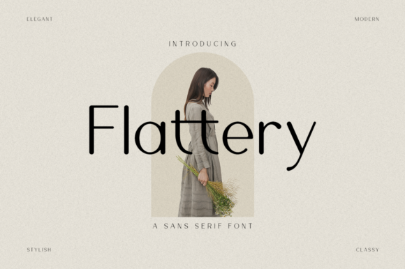 Flattery Font for Web Design