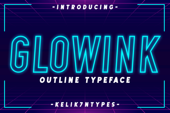 Glowink Font for Bold Web Design