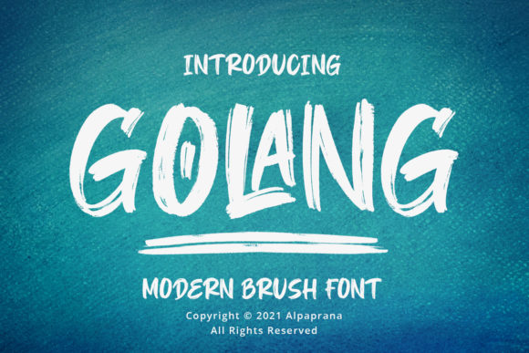 Golang: A Modern Display Font for Business