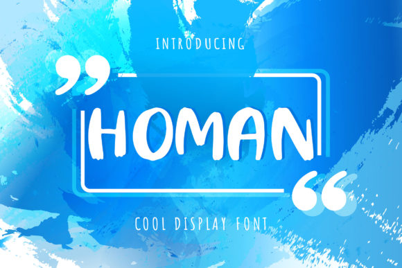 Homan Font for Creative Projects