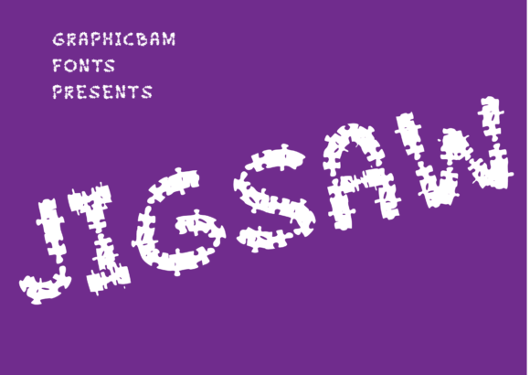 Jigsaw Font for Creative Projects