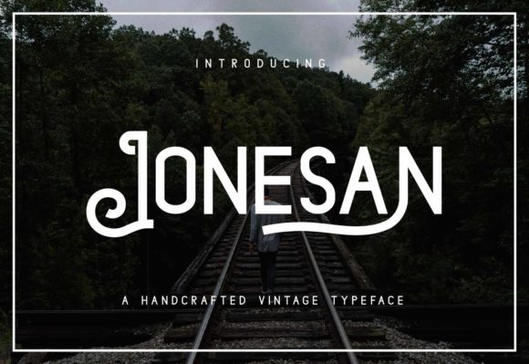 Jonesan: A Vintage Display Font for Creative Campaigns