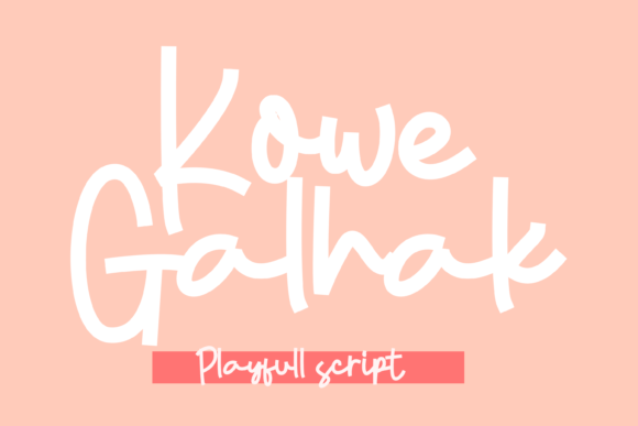 Kowe Galhak Font