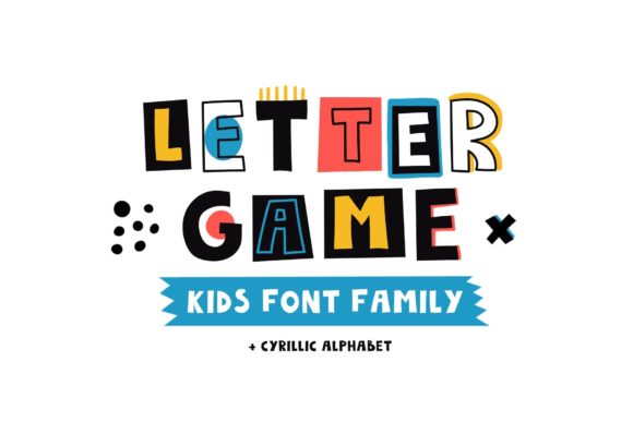 Letter Game Font for Creative Brands