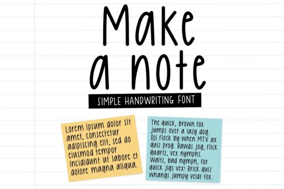 Make a Note Font for Web Design