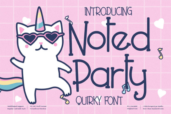 Noted Party Font for Creative Campaigns