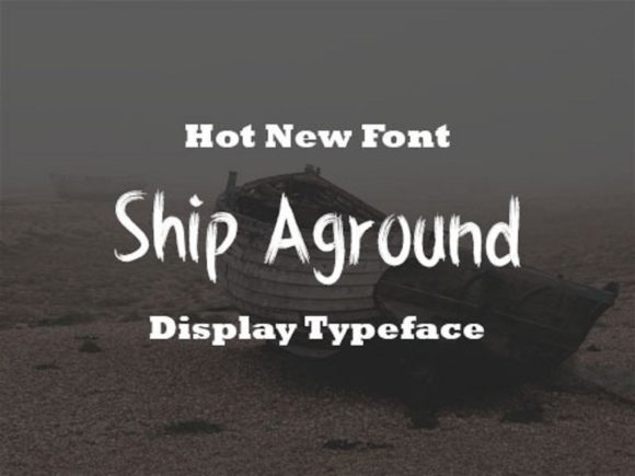 Ship Aground Font for Creative Projects