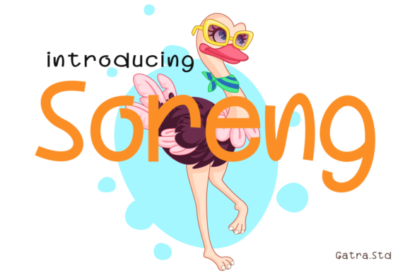 Soreng: A Fun Display Font