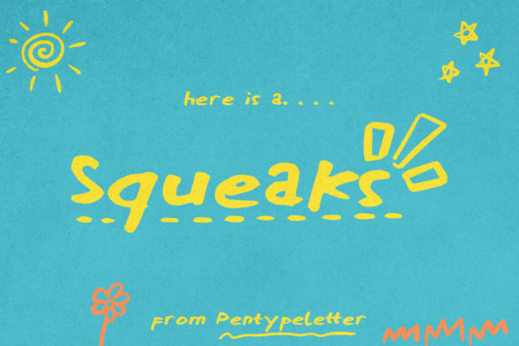Squeaks Font for Creative Campaigns