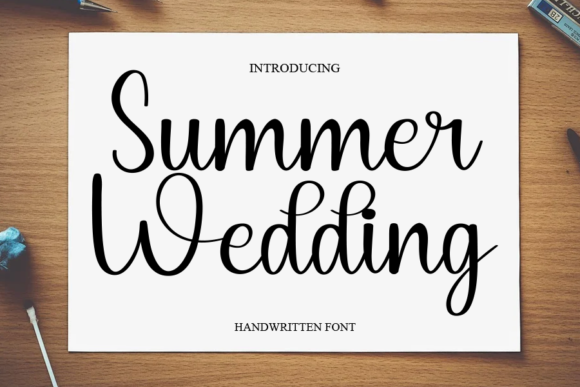 Summer Wedding Font for Web Design