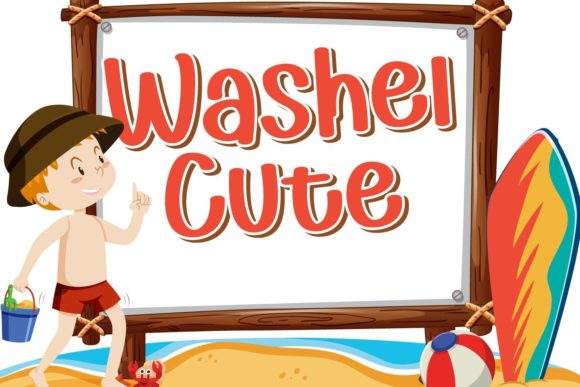 Washel Cute Font for Creative Projects